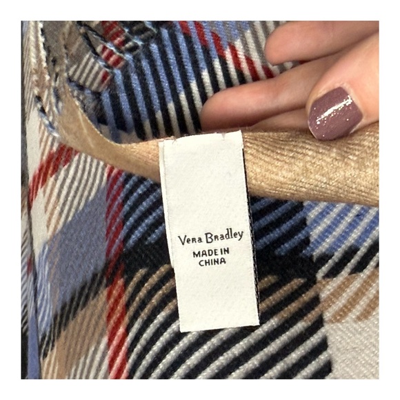 ✨ Vera Bradley Colorful Plaid Wrap - Picture 5 of 5